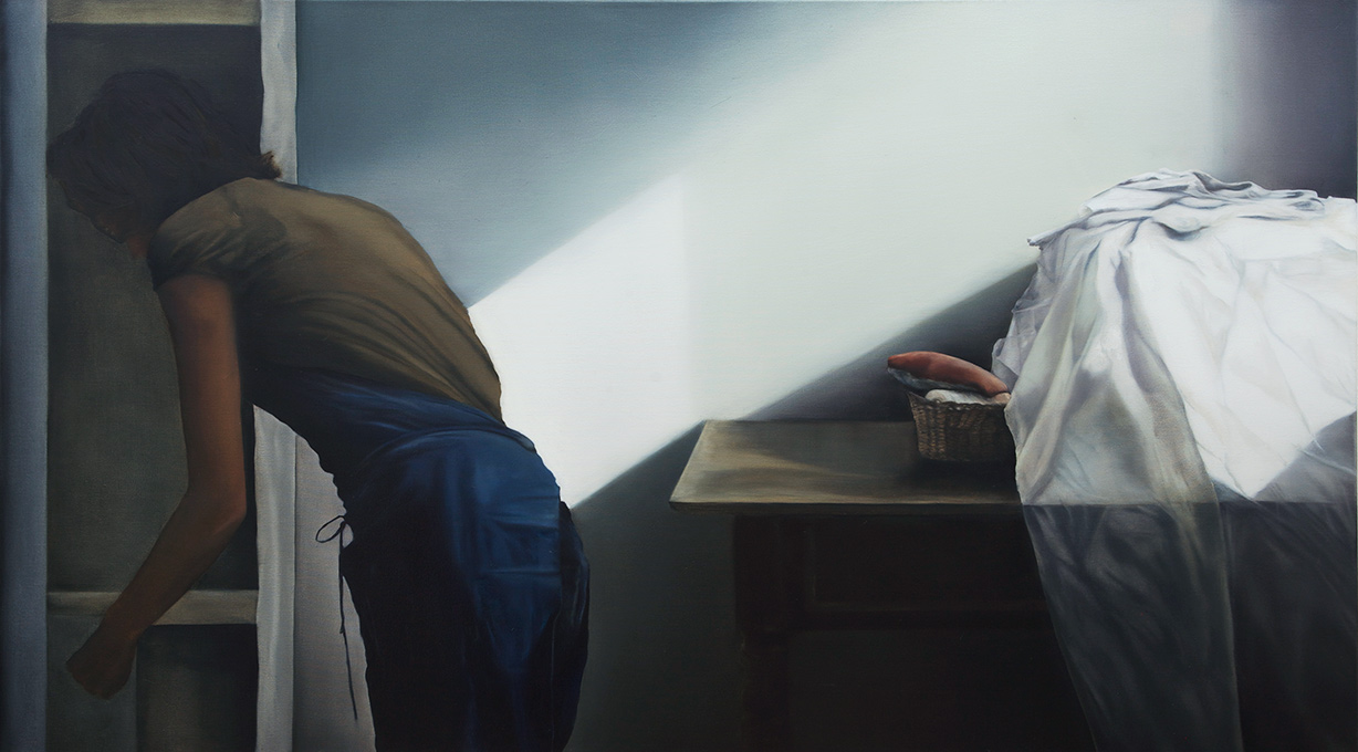 <p>o.T. 2015, 95 x 170 cm, Öl auf Leinwand</p>