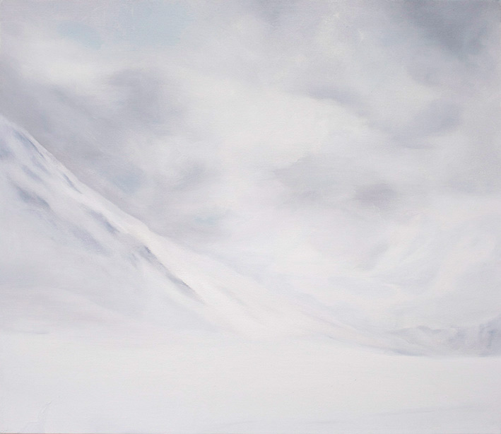 <p>Schneelandschaft 1 2006, 63 x 73 cm, Öl auf Leinwand</p>