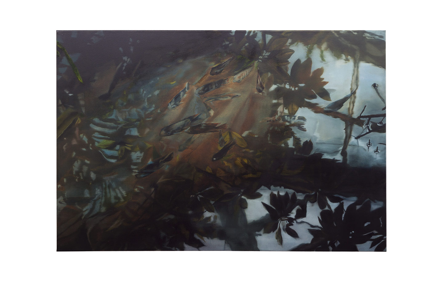 <p>o.T. (Palmengarten) 2015, 80 x 120 cm, Öl auf Leinwand</p>