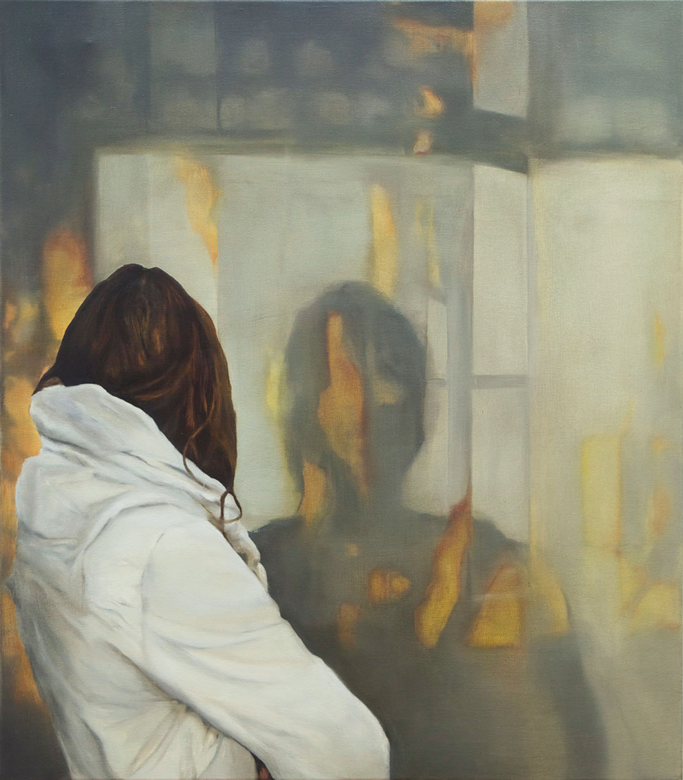 <p>o.T. 2015, 80 x 70 cm, Öl auf Leinwand</p>