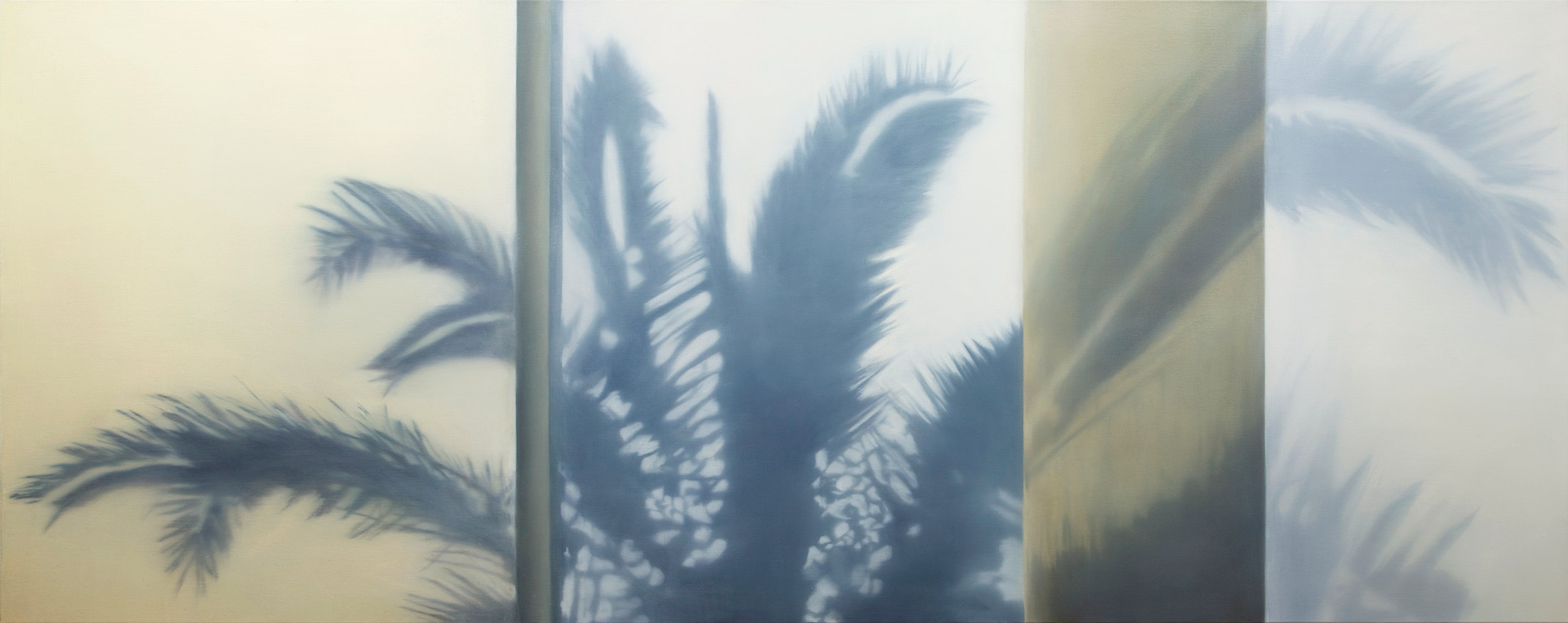 <p>o.T. (Palme 7) 2015, 95 x 240 cm, Öl auf Leinwand</p>